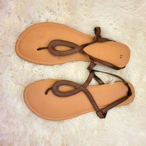 Strappy Brown Sandals